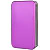 alavisxf xx Alachi EU Porta CD Custodia, Plastica Dura da 96 Capacità Porta CD Borsa Custodia CD Auto Protettiva Portafoglio Organizer (Viola, 96 Capacità)