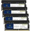 Timetec 32GB KIT(4x8GB) DDR4 2400MHz (PC4-2400T) PC4-19200 SODIMM RAM per laptop, mini PC e computer All-in-One - Non-ECC Unbuffered, 260 pin, 1,2V CL17 modulo di memoria