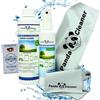PandaCleaner - spray detergente per schermo senza alcool, flacone spray da 100 ml con flacone di ricarica da 250 ml e 2 panni in microfibra 15 x 15 cm e 30 x 40 cm