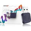 CarlinKit Adattatore auto wireless CarPlay e Android 2026, aggiorna la connessione cablata a wireless, Plug & Play con USB-A/Type-C, funziona con iPhone iOS 10+ e Android 11.0+