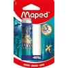 Maped - Gomma tubo drago - Sistema rotante pulito e preciso - Gomma bianca senza PVC - Design metallico - Con ricarica - Fornitura scolastica per bambini