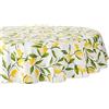 DII Ringraziamento, eventi catering, cene, occasioni speciali o uso quotidiano, cotone, limone, tovaglia, 177,8 cm rotonda