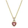 Swarovski Pendente Stilla, Cuore, Rosso, Placcato color oro