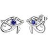 Aurora Tears egiziana occhio di Horus, set di gioielli in argento Sterling 925 con ciondolo a forma di occhio malvagio, orecchini, gioielli per uomini e donne e Orecchino