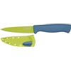 Colourworks Coltello da Cucina Spelucchino con Guaina Affilacoltelli Edgekeeper, Acciaio inossidabile, 9,5 cm, Verde Mela