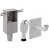 Geberit 7943679 Sifone Up Annusandosi di Chiusura per Lavabo, a Incasso, Acciaio Inossidabile