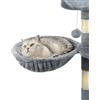 lionto Amaca per Tiragraffi per Gatti Accogliente Nido di Morbido Peluche Diametro 40 cm, Profondità 15 cm Grigio Chiaro