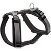 HUNTER Pettorina per cani MALDON, colore: schwarz/grau, morbido imbottito e confortevole, altamente riflettente grazie allo scotchlite 3M, regolabile in 4 posizioni, taglia: XS