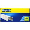 Rapid Punti metallici Standard 26 6, galvanizzati 7313468618001