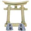 HOLIDYOYO Torii Giapponese Miniatura in Resina 2.83X2.76X0.63In Decorazione Acquario Zen Versatile per Paesaggi Acquario E Accessori Casa Bambole Interno Esterno