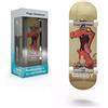 BIGH Fingerboard Professionale in Legno di Acero Naturale - Skateboard per Dita - Finger Skate Piccolo - Colore: Dino