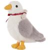 Apricot Lamb Gabbiano di peluche per bambini, morbido e carino, per bambine e ragazzi, morbido gabbiano grigio, 15 cm