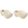 Hobbyfun - Scarpe in legno in miniatura, circa 3 cm, 2 pezzi