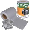 Bellushortus.eu Nastro per recinzione, copertura per recinzione a pannelli, nastro ombreggiante I Schermo privacy in PVC Strisce Resistenti alle Intemperie UV 35 m 450g/m2 + 20 clip di fissaggio (Grigio, 19 cm)