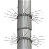 RATSTONE Marderabwehrgürtel 20 pz, deterrente per visoni per i pluviali delle case, repellente per visoni in acciaio zincato per case, grondaie e alberi