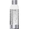 Mysoda: Borraccia premium da 1 litro per gasatore Mysoda - argento | Plastica di alta qualità e priva di BPA, coperchio e fondo in acciaio inox