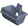 CADEL Braciere - Crogiolo in ghisa ORIGINALE CADEL per stufe a pellet cod. 4D13016602061