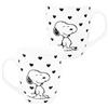 United Labels mug conical - Hearts: stoneware, 280ml