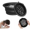 CUVZORA Face Ice Bath Bowl, Ciotola pieghevole per il bagno di ghiaccio del viso, in silicone, portatile, pratico accessorio per la casa di viaggio, per alleviare il gonfiore, allevia la pelle, Pore