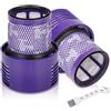 Chonphan Filtro di ricambio V10 per Dyson V10 Cyclone Animal Absolute Motorhead Total Clean SV12 Serie Aspirapolvere Hoover con spazzola di pulizia, sostituisce # DY-969082-01 (2 pezzi)