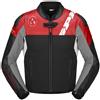 SPIDI Giacca DP PROGRESSIVE HYBRID PERFORATED Nero Rosso SPIDI