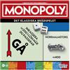 Hasbro Gaming Gioco da tavolo Monopoly con vassoio portaoggetti e pezzi più grandi - Versione svedese