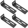 Xingwenhao 4 Pz Staffe Angolari Regolabile, Staffe a L, Staffa Angolare per Legno Mobili, 90 Gradi Squadretta di Giunzione in Metallo a Forma di L con 4 Fessure, Connettori Supporto di Fissaggio, 150x40x45mm