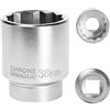 FortuneGlobe Bussola da 38 mm 3/4 12 pezzi, bussola per chiave 3/4 38 mm per chiave CR-MO(Whtie)