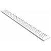 MS Beschläge Griglia di ventilazione in alluminio, bianco verniciato a polvere RAL9016, larghezza 60 mm, griglia per porta, ventilazione per bagno, piastra di ventilazione (lunghezza 300 mm)