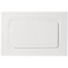 Mendorio Placca di Comando WC, Compatibile con Geberit Sigma, UP300 e UP320, Piastra Doppio Scarico, Dimensioni 246×164 mm, Completa di Set di Leve di Scarico e Telaio di Montaggio (Bianco opaco)