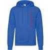 Generico Felpa con cappuccio compatibile con marce rosse epoca vintage NM (Blu Royal, M)