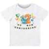 Generico T-shirt in cotone adatto al compleanno 2 anni con tema dinosauro (Bianco, 3/4 anni)