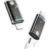 MoKo Adattatore USB C a Lightning, Supporta Ricarica Rapida PD a 35W e Sincronizzazione Dati Adattatore Maschio Lightning a Femmina USB C per iPhone 14/13/12/11/iPad/iPod, Non per Cuffie/OTG, Nero