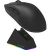 Ajazz Mouse da Gaming Ajazz AJ139 V2 MC con Base di Ricarica, DPI Regolabile 12000, Sensore PAW3311, 3 Modalità, Wireless, Batteria 500mAh