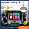 Road Top CarPlay Wireless per Ford Focus, Escape, Fiesta, C-max, Sync 2, Interfaccia Android Auto, Mirror Link, Funzione AirPlay Car Play