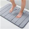 Homaxy zerbino Ingresso casa 51 x 81 cm, Morbido e Lavabile Zerbino da Interni per Interno, Antiscivolo e Essorbente zerbino,Tappeto Entrata Interno Resistente Sporco, grigio