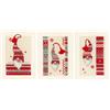 VERVACO Kit Punto Croce Contato Elfo di Natale Set da 3 Biglietti con Finestra per Punto Croce 10,5 x 15 cm Set Fai da Te Creativo Adulti Ricamate Accessori per Lavoretti Creativi