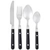 Pradel Heritage Heritage 518155 Pradel - Servizio di Posate da 24 Pezzi, in Acciaio Inox/plastica, 23,5 x 9,6 x 9,6 cm, Colore: Nero