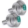 LifeChic Filtro Imbuto per Caffettiera Moka 1/2 Tazza, Set 2 Pezzi, Ricambio Universale per Moka Espresso Accessorio per Caffè