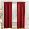 Sun Zero Barrow - Coppia di tende a risparmio energetico, 137 x 160 cm, colore: Rosso