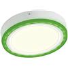 LEDVANCE Lampada Decorativa da Parete e Soffitto a LED, Colori RGB e Varie Modalità Regolabili con Telecomando, Pannello DImmerabile, 38W, Bianco Caldo, Rotondo (Diametro 400mm), Colore LED + Bianco