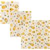 Yosugar Set di 3 panni di cera d'api biologici, ecologici, riutilizzabili, 3 misure (18 x 20 cm, 25 x 28 cm, 33 x 36 cm) (api)