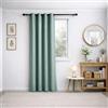 Generico Artincasa Tende Oscuranti per Interni 140x200 cm - Pannello Singolo con Occhielli, Effetto Oscurante e Isolante Termico, Tenda Elegante per Camera da Letto, Soggiorno e Ufficio, Grigio Verde