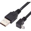 System-S Cavo Dati Micro USB Angolato 90° – 20 Cm – Per Smartphone, Tablet E MP3 – Ricarica E Trasferimento Dati