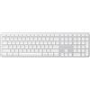 Satechi Tastiera Wireless Slim EX3, Layout 𝗤𝗪𝗘𝗥𝗧𝗬 𝗨𝗦, Bluetooth Con Tastierino Numerico, Multi-Dispositivo, Ricevitore 2,4 GHz E Ricaricabile, per Mac, Windows E Android - Argento