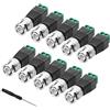 MEIRIYFA bnc Adattatore BNC Maschio a 2 Morsetti a Vite per Coax Cat5/6 CCTV Sorveglianza di Sicurezza, 10 Pezzi