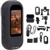 Camnoon Fotocamera 4K Action Cam per il corpo con cordino magnetico, posteriore impermeabile, scatola di ricarica, accessori di montaggio per ciclismo, arrampicata, film di animali o vlogging