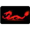 Silent Monsters Tappetino Mouse 36 x 25 cm, Drago rosso, Bordo tagliato al laser, Durevoli, antiscivolo e silenzioso, gioco, ufficio, casa, lavabile, arrotolabile, Tappetini per il Gaming Mousepad