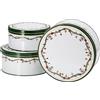 HUTSCHENREUTHER Nora Set 3 Scatole per Biscotti in Latta Rotonde 24,5cm