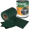 Bellushortus.eu Nastro per recinzione, copertura per recinzione a pannelli, nastro ombreggiante I Schermo privacy in PVC Strisce Resistenti alle Intemperie UV 35 m 450g/m2 + 20 clip di fissaggio (Verde, 19 cm)